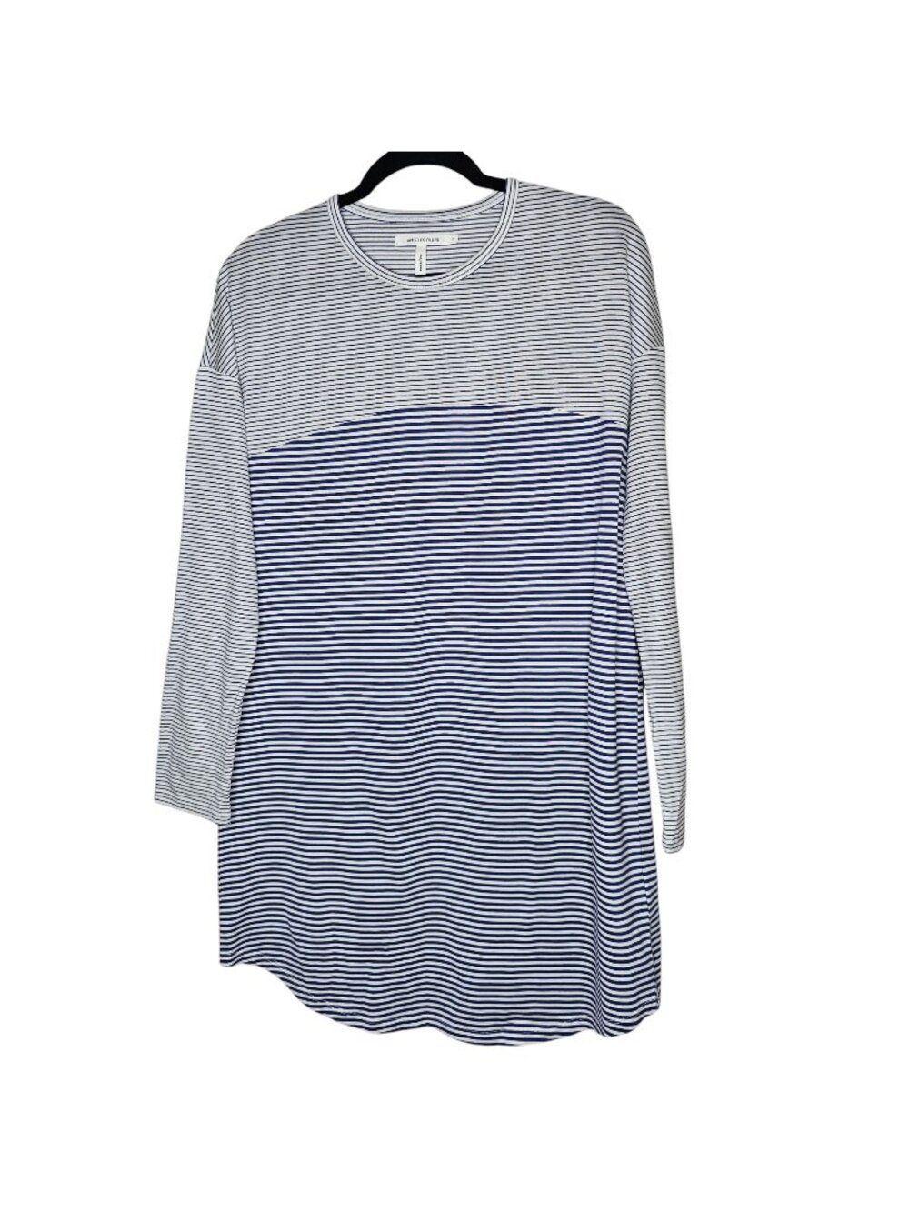 Avec Les Filles S Blue Striped Shirt Dress Nautical Coastal Cotton Fisherman